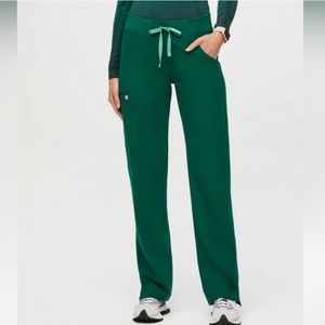 Figs Hunter Green cargo scrub pants